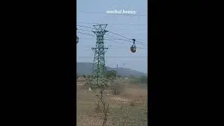 Manuguru coal Rope way in India by nischal homey        #shorts#youtubeshorts