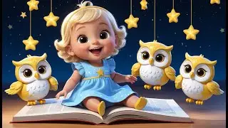 🦉 Baby Owls Reading in Night Forest 🌙📚 | Bedtime Learning Song for Kids