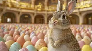 Soft Relaxing Jazz Instrumental Background Music | Easter Bunny Ambience for Focus and Calm Vibes