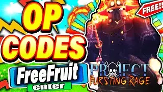 ALL NEW *FREE FRUITS* UPDATE CODES in PROJECT BURSTING RAGE CODES! (ROBLOX)