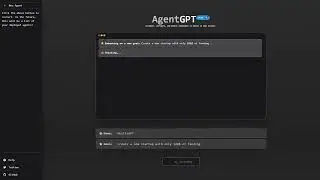 AgentGPT AutoGPT DEMO
