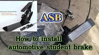 How to Install ASB , automotive student brake (instructor brake pedal) INSTALL in Toyota Vios manual