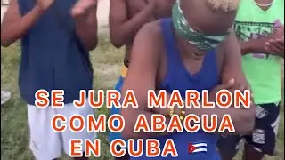 Marlon El Guapo Natural Se Jura como Abacua #religion #fuegocontoelmundo #cuba #series