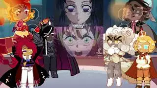 Cookie run kingdom react to shinobu | Giyuu | Demon slayer | Gacha life 2