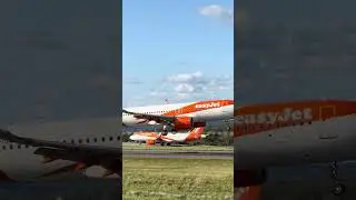EasyJet A321 AIRBUS ON SHORT FINAL LANDING @ BRISTOL AIRPORT #commercialaircraft #bristolairport