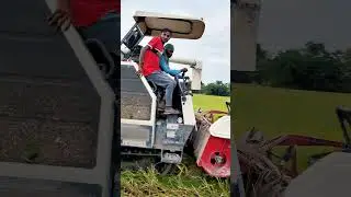 Gam Harvester Paddy Cutting 🌾🔥