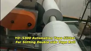 Double-Sided Tape Slitting on a Compact Slitting Machine | From Log Roll to Small Rolls