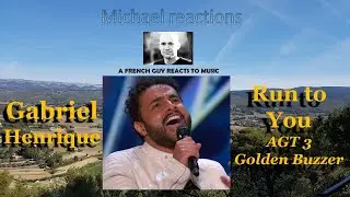 First time Reaction Gabriel Henrique Run To You AGT 2023 audition ! Golden Buzzer !
