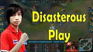 Warl0ck with a disasterous play