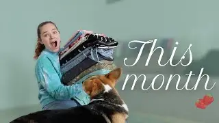 A MASSIVE fabric HAUL: monthly vlog as a sewing student