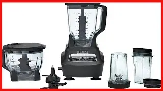 Ninja BL770 Mega Kitchen System, 1500W, 4 Functions for Smoothies, Processing, Dough, Drinks & More,