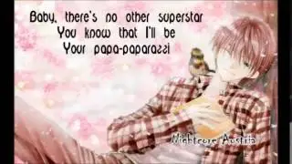 [Nightcore with lyrics] Paparazzi (Lady Gaga)