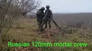 Russian 120mm mortar crew in southern military district. / #russia  / #ukraine / #war