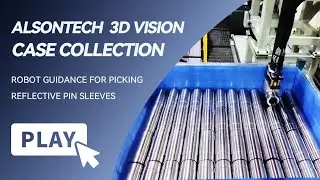 3D Vision-Guided KUKA Robot Picking Reflective Pin Sleeves from Trays