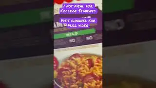 #1PotMeal | #JAMBALAYA #ShrimpAndSausages  #shorts #CollegeStudentMeals #Lunchtime