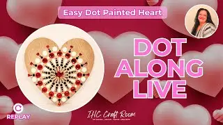 Beautiful Mandala Wood Heart Sign: Easy Dot Painting DIY