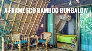 Seaview A-frame ECO bamboo Bungalow -1. Koh Phangan island, Thailand