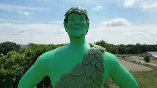 Jolly Green Giant Statue in Blue Earth, Minnesota