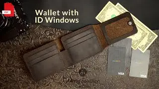 PDF Pattern / Handmade Wallet with ID Windows / Leather Craft / DIY / ASMR
