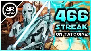 466 General Grievous Killstreak on Tatooine (Star Wars Battlefront 2 - Galactic Assault)