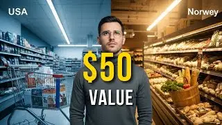 Cost Of Living 🛒 $50 Grocery Challenge USA Vs Norway | Why You Feel Poor By Foliolingo
