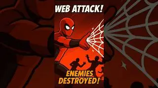Deadpool&rsquo;s Web Attack! 🕸️🔥 #Deadpool #SuperheroGame