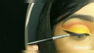 Sunflower Cutcrease Eye Makeup Tutorial 🌻💛🌈💕