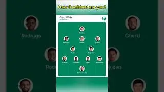 Possible Manc City lineup for 2025/26 season #mancity #lineup #newseason #football #predictedlineup