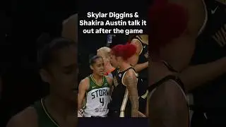 👀 Skylar Diggins lets out frustration to Shakira Austin after loss | WNBA women's basketball #shorts