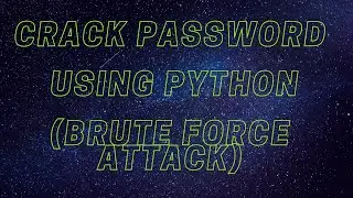 Crack & Guess User Password using Python(Brute Force Attack)|Hindi\Urdu
