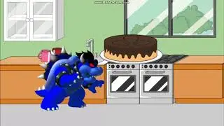 Dark Bowser Eats Harry Stumpon's Birthday Cake/Grounded
