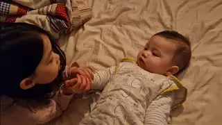 Baby Yin's first song to her little brother - don't pull anybody's hair
