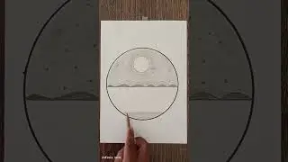 Scenery drawing/ pencil drawing/ village drawing