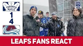 Lack of Heart | Leafs Fans React | Leafs 1-4 Avalanche