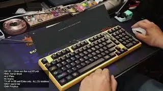 QK100 with HMX Xinhai, ALU Plate, no foams, non flex cut pcb (soundtest) R2