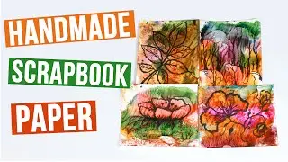 How to Make Scrapbook Paper Soap Watercolor Printing