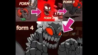 EVOLUTIONS OF TRICKY IN FNF FIRST FORM/PHASE TO LAST PHASE!