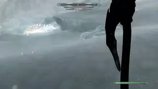 Fire wyrm vs Ice wraith in Skyrim. #shorts #skyrim