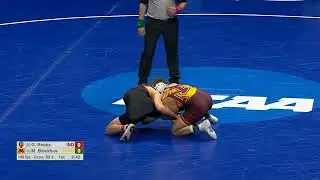 Michael Blockhus (Minnesota) vs Graham Rooks (Indiana) 2023 NCAA Wrestling Blood Round