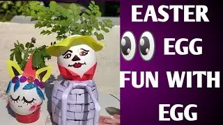 Humpty Dumpty |🦄  Easter Egg decoration|DIY|Mini pots| easy craft | fun with egg |kitchen mini pots