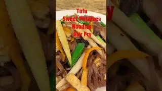 S8 Tofu Purple Sweet Potato Noodles Stir Fry