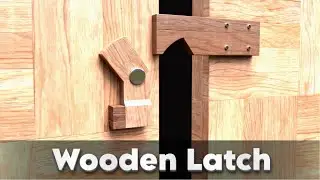 Smart wood security | Clever wooden latch #asmr