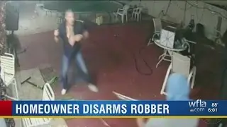 Machete-wielding homeowner holds armed robbery suspect until officials arrive, 5 arrested