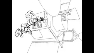 Animator David M Strandquest - Cartoon Network's Fridays Opening - Pencil Tests