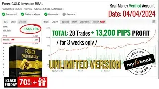 🔆Forex GOLD Investor 📍 MT4 EA No DLL Best Gold EA Free Download