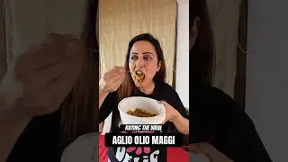 Testing the viral Aglio Olio Maggi 😳 #shorts #garimasgoodlife