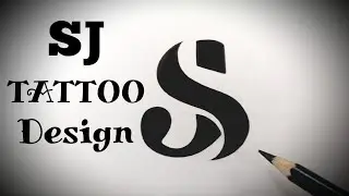 Drawing SJ letter tattoo design/S and J tattoo designs Combination Letter tattoo ideas designs