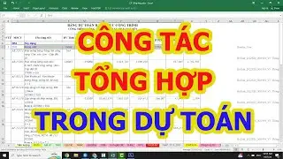Hướng dẫn lập Công tác TỔNG HỢP trong dự toán