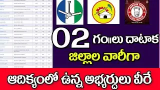 రెండు గంటల దాటాక రాష్ట్రవ్యాప్తంగా లీడింగ్లో ఉన్న అభ్యర్థుల వివరాలు ap election counting live update