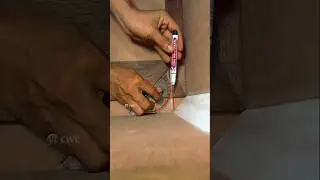 measuring the position of the wood #short #Woodworking